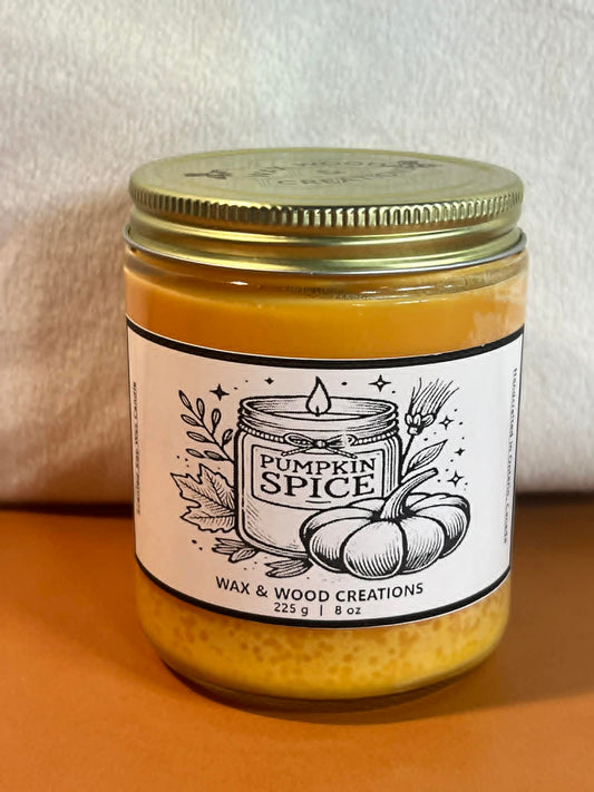 Pumpkin Spice Candle Soy Wax 8 oz