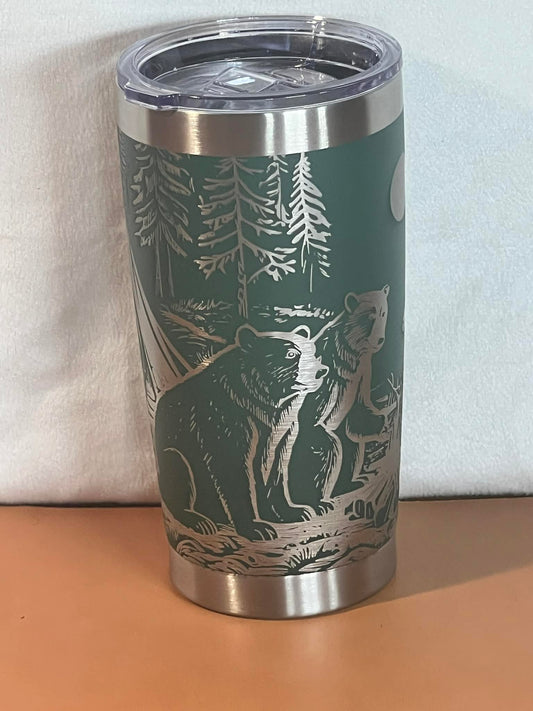 Bears Camping 20 oz Tumbler