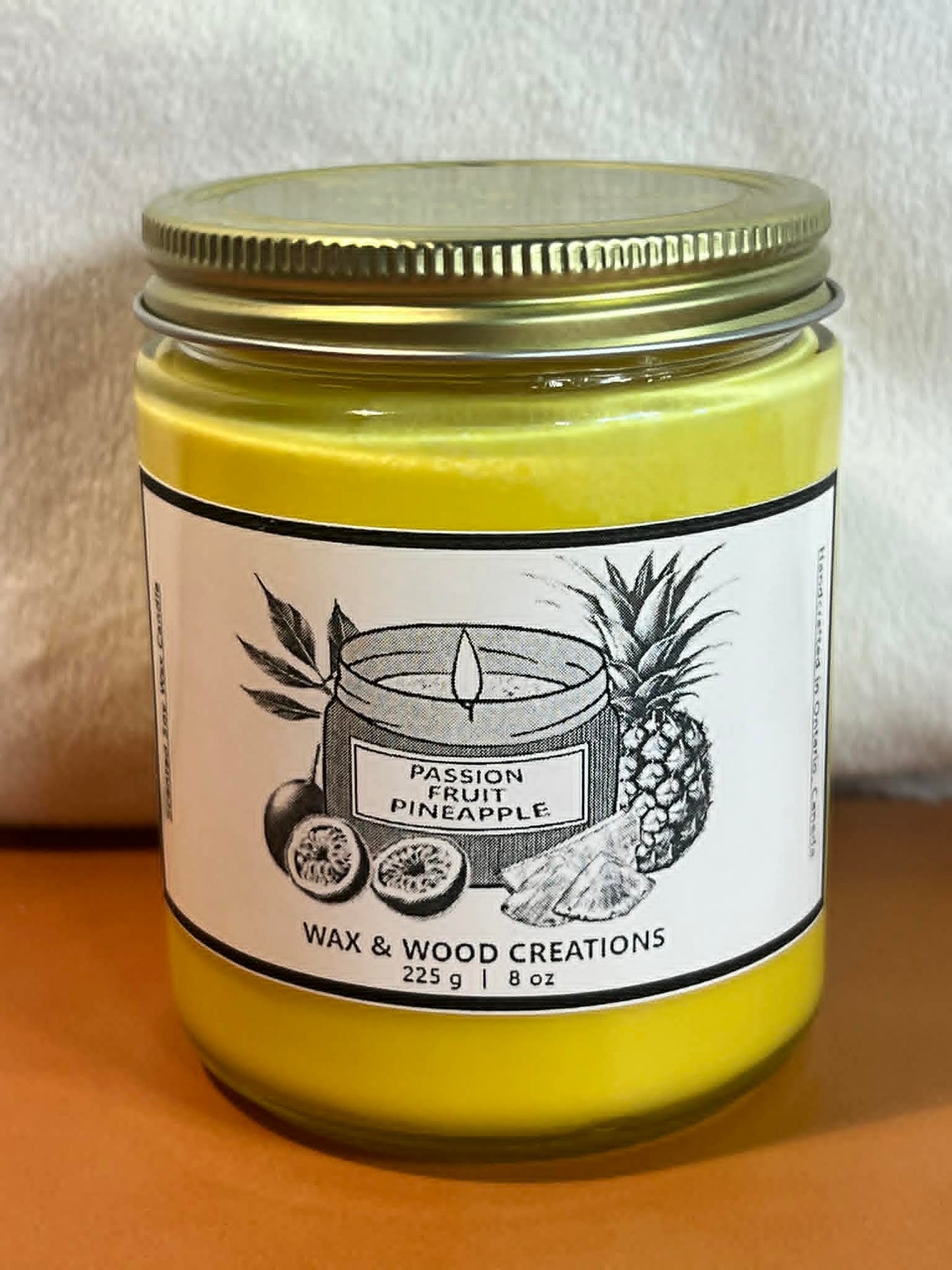 Passion Fruit Pineapple Candle Soy Wax 8 oz